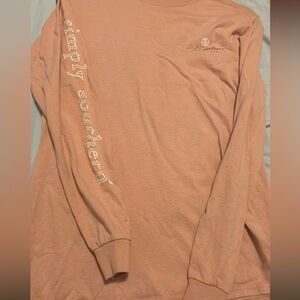 Pink simply southern long sleeve top